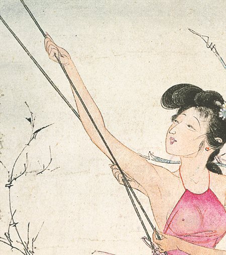 东丽-胡也佛的仕女画和最知名的金瓶梅秘戏图
